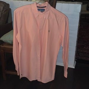 Orange polo button down